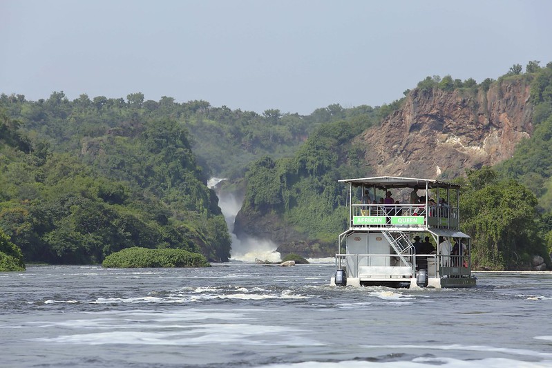 Boat cruise-River Nile-Murchison Falls national park